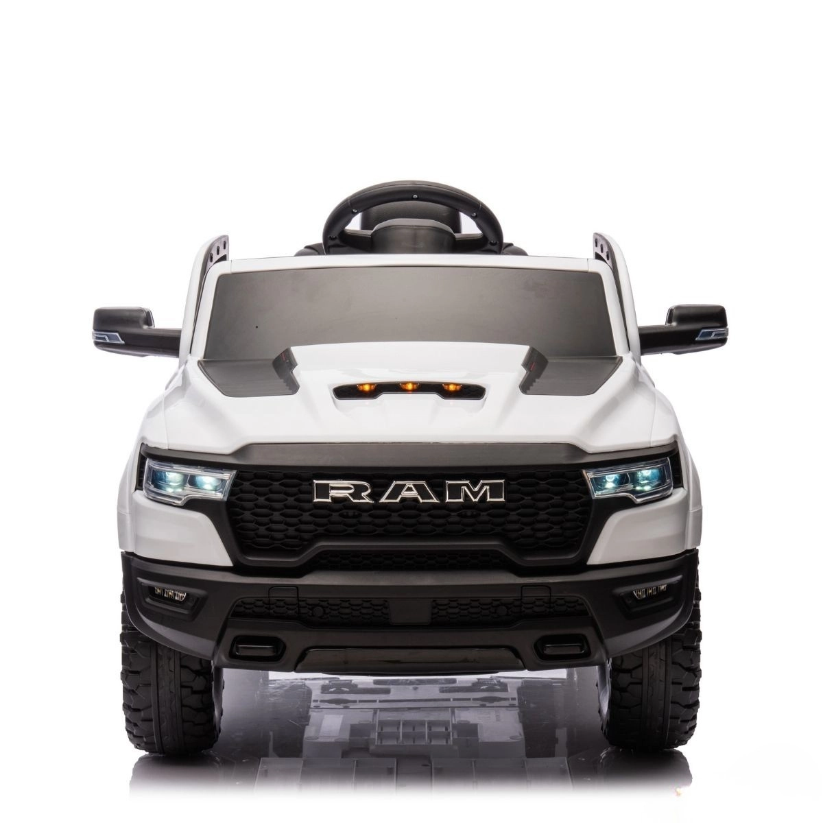 MINI DODGE RAM 1500 ELETRICO 12V INFANTIL LICENCIADO RHO BRANCO