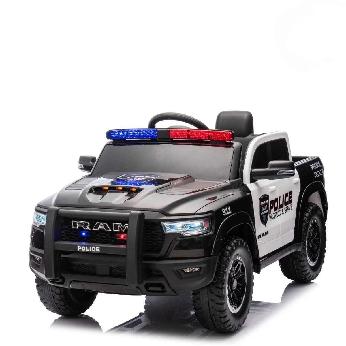 MINI DODGE RAM 1500 ELETRICO 12V INFANTIL LICENCIADO RHO POLICIA