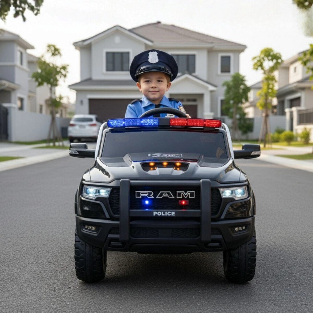 MINI DODGE RAM 1500 ELETRICO 12V INFANTIL LICENCIADO RHO POLICIA