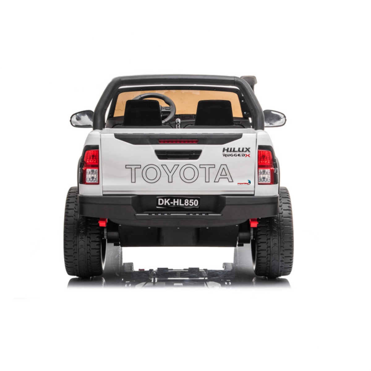 MINI HILUX ELÉTRICA TOYOTA 2 ASSENTOS 12V IMPORTWAY BRANCO