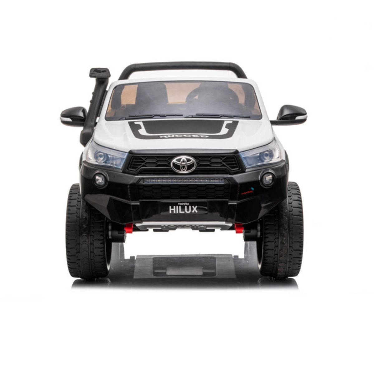 MINI HILUX ELÉTRICA TOYOTA 2 ASSENTOS 12V IMPORTWAY BRANCO