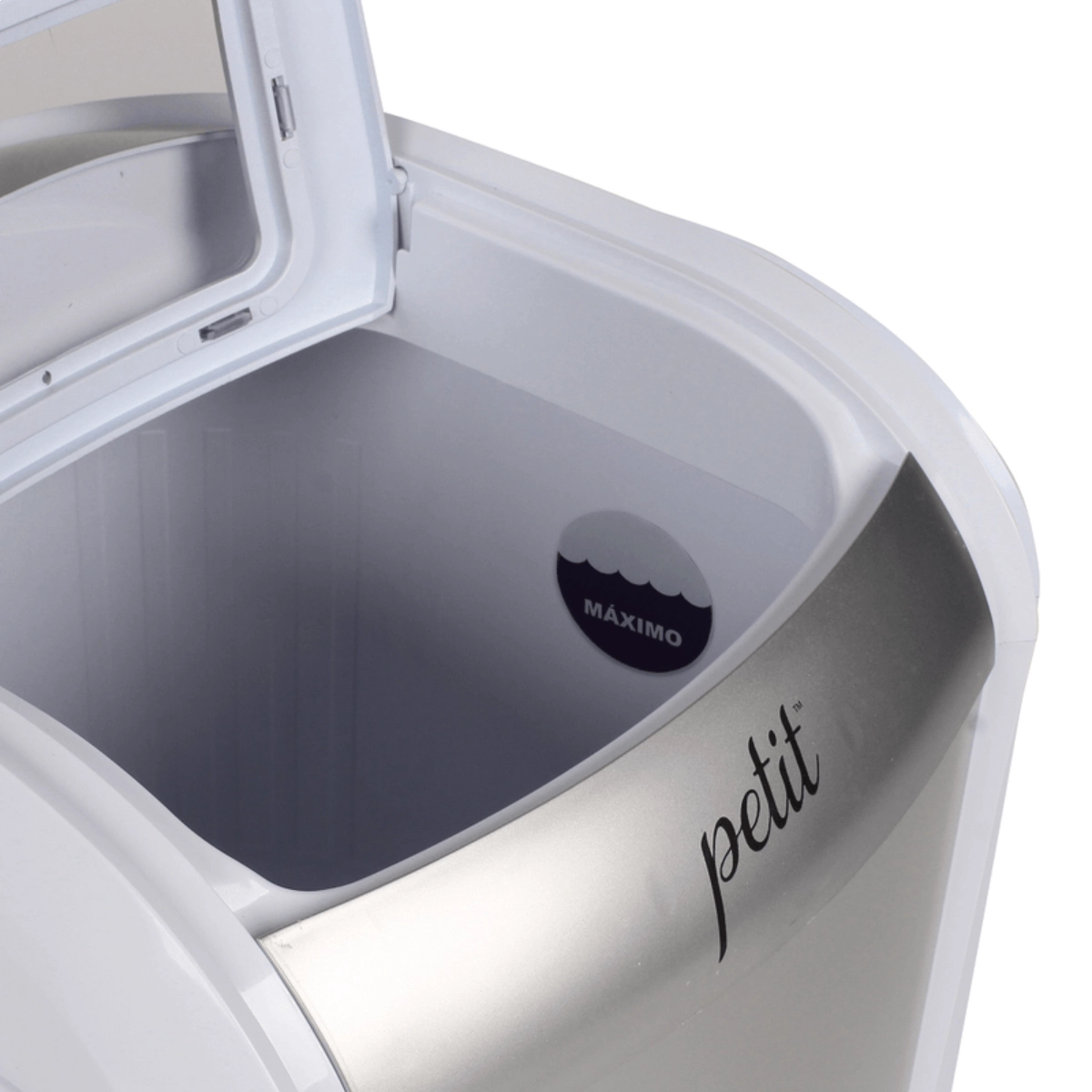 MINI LAVADORA DE ROUPA PORTÁTIL PETIT PRAXIS 1,2 KG PRATA 127V