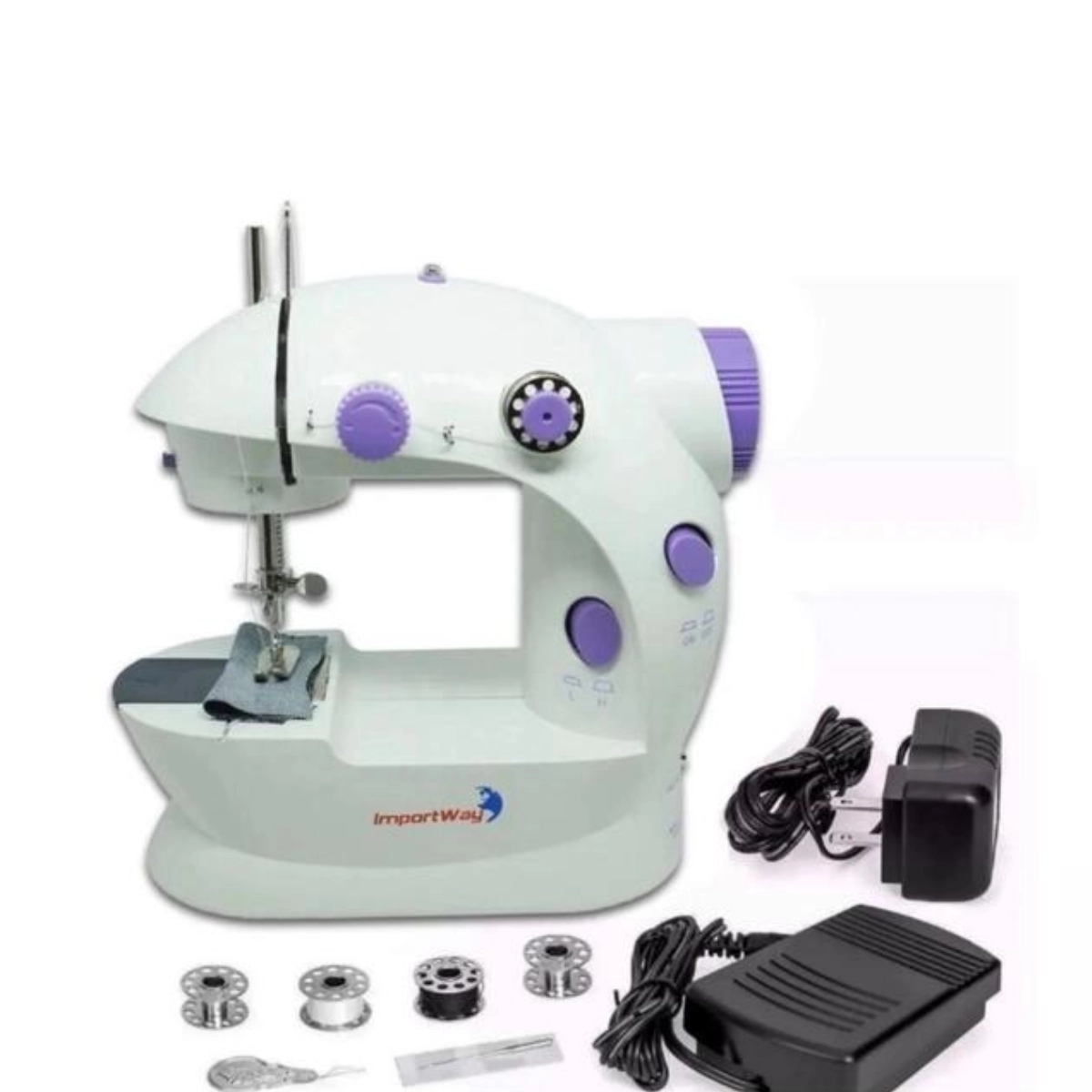 MINI MAQUINA DE COSTURA BIVOLT  6V 1200 MA, 9,5W - IMPORTWAY