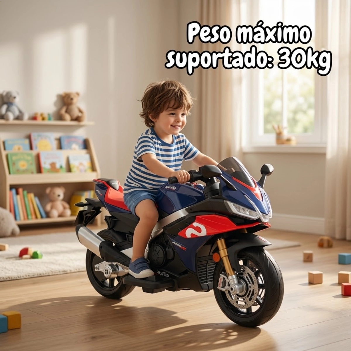 MINI MOTO APRILIA RSV4 ELETRICA IMPORTWAY VERMELHA 6V BW269 MINI MOTO APRILIA RSV4 ELETRICA IMPORTWAY VERMELHA 6V BW269