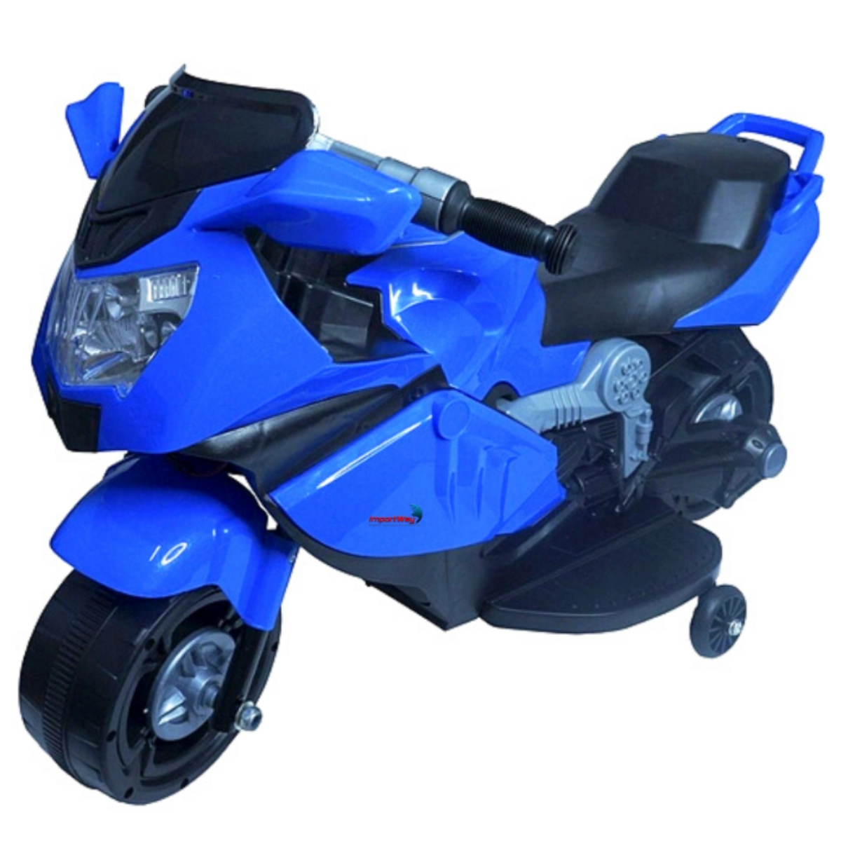Mini Moto Elétrica Infantil 6v Azul Importway com Luzes e Som  Diversão, Segurança