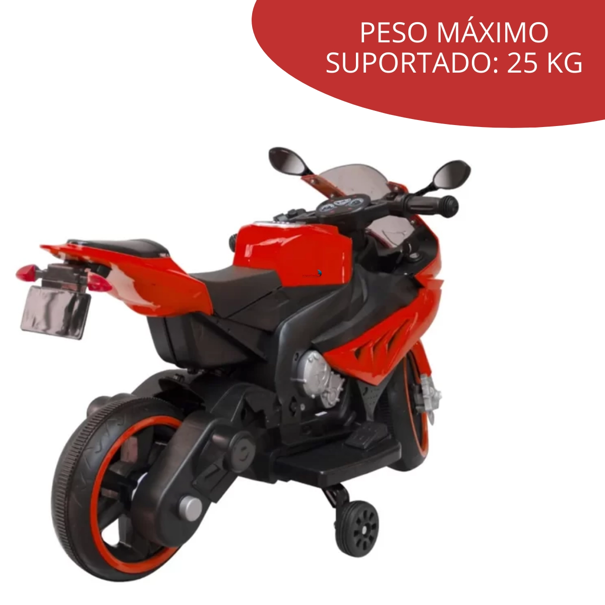 MINI MOTO ELÉTRICA INFANTIL 6V ESPORTIVA VERMELHO - IMPORTWAY