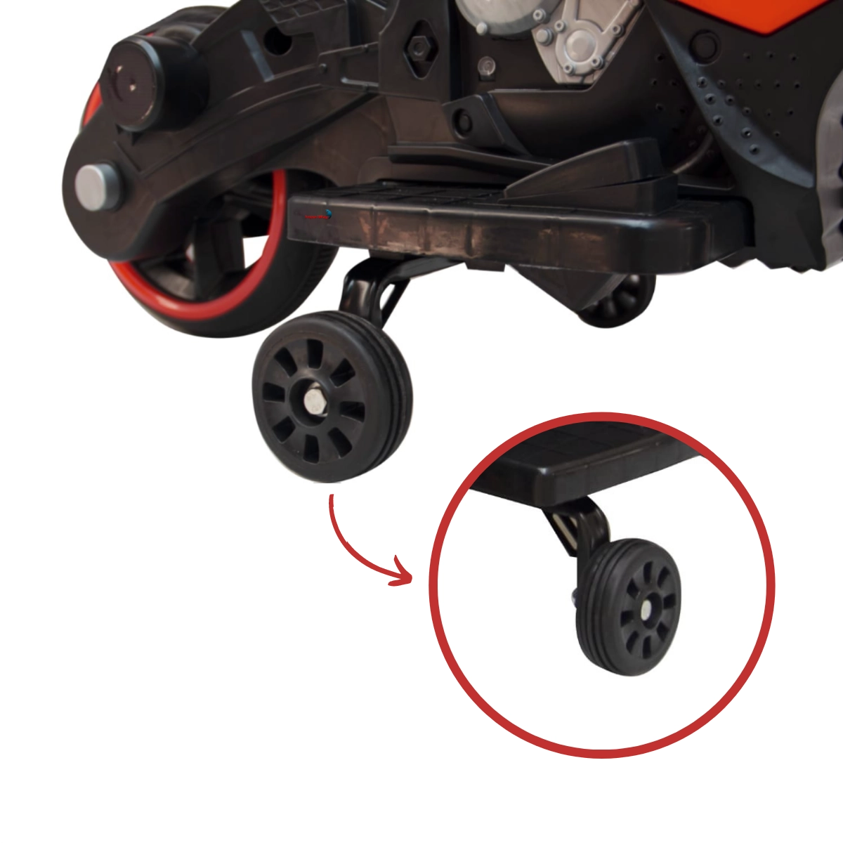 MINI MOTO ELÉTRICA INFANTIL 6V ESPORTIVA VERMELHO - IMPORTWAY