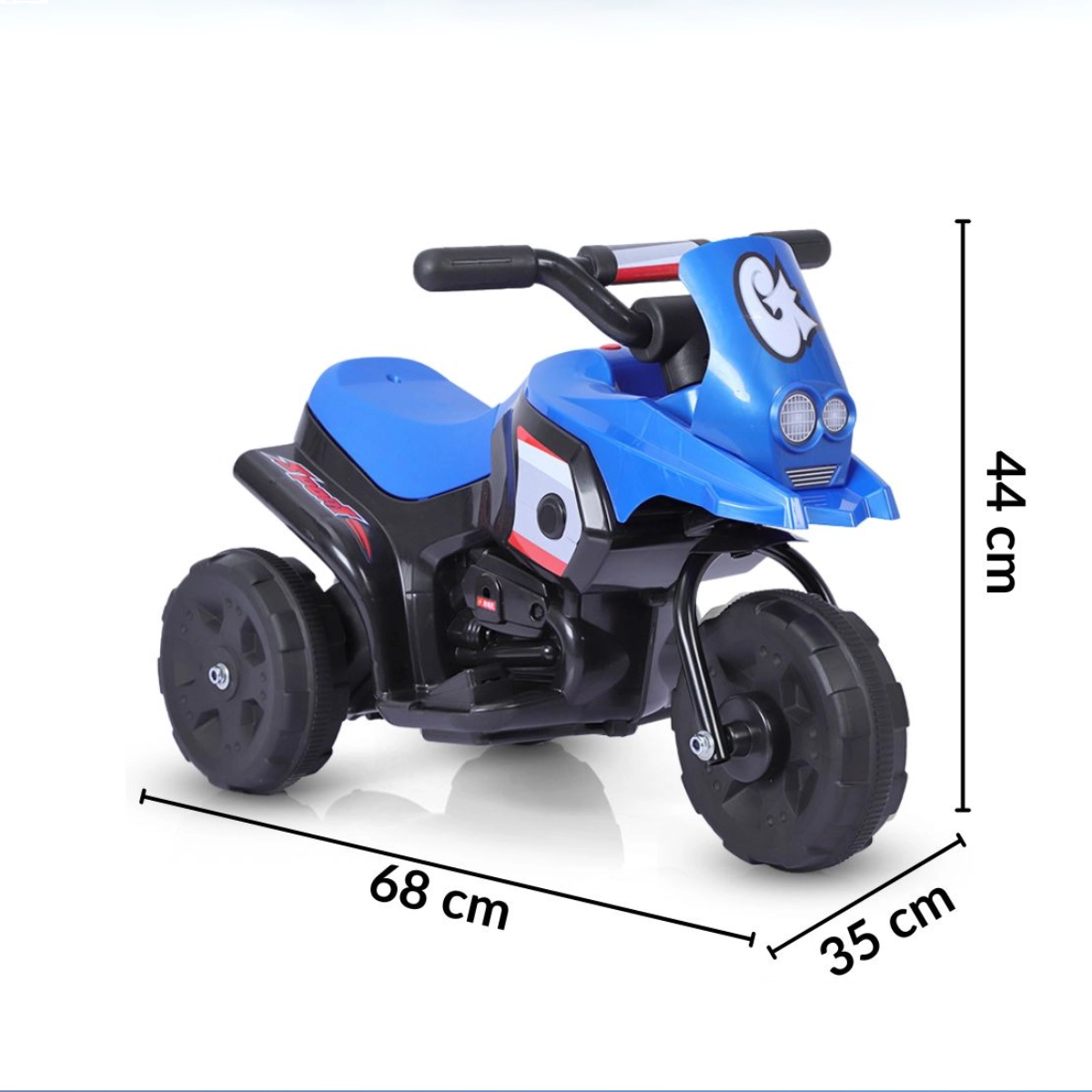 MINI MOTO ELÉTRICA TRICICLO INFANTIL 6V AZUL COM SOM BW530AZ MINI MOTO ELÉTRICA TRICICLO INFANTIL 6V AZUL COM SOM BW530AZ