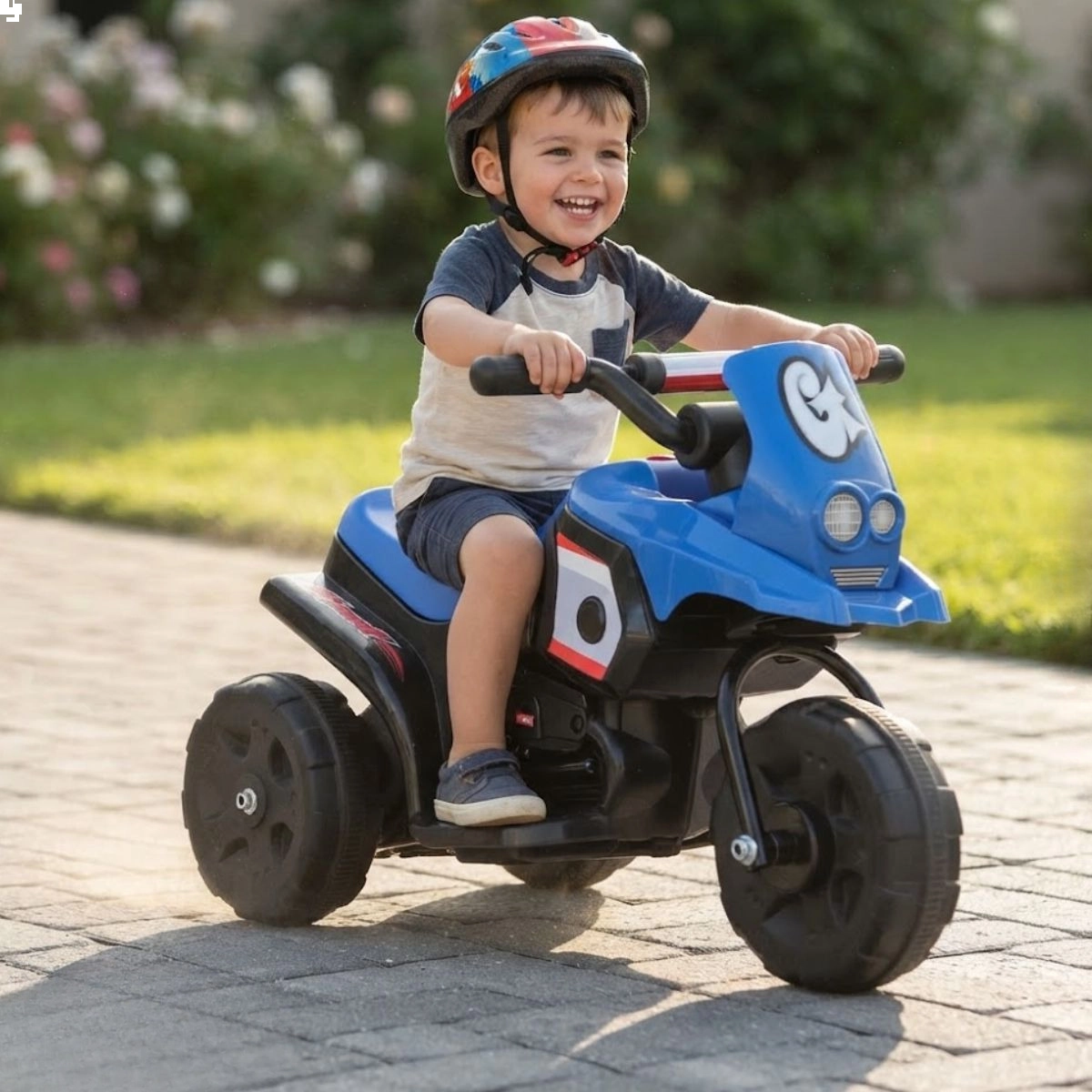 MINI MOTO ELÉTRICA TRICICLO INFANTIL 6V AZUL COM SOM BW530AZ MINI MOTO ELÉTRICA TRICICLO INFANTIL 6V AZUL COM SOM BW530AZ