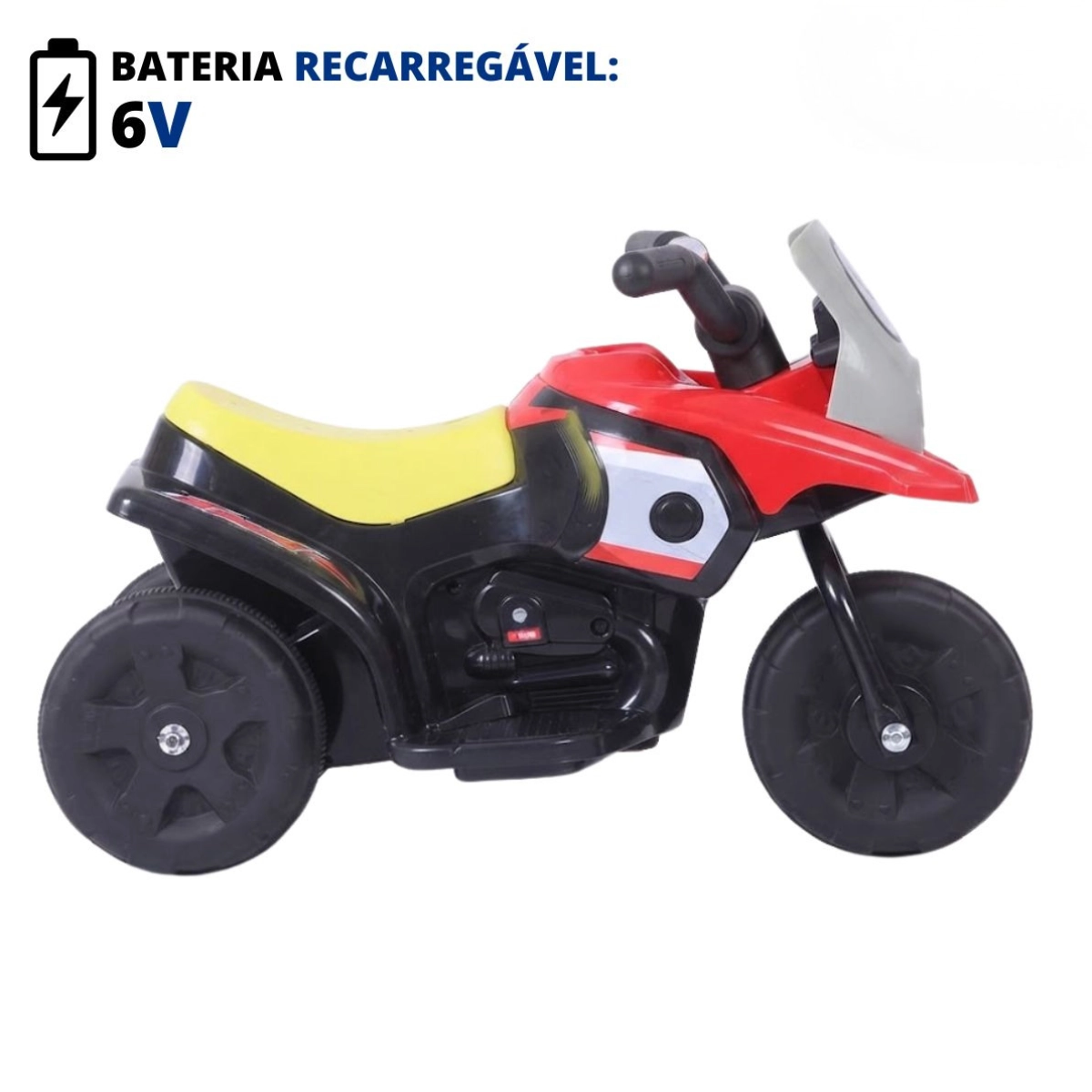 MINI MOTO ELÉTRICA TRICICLO INFANTIL 6V VERMELHO COM SOM BW530VM MINI MOTO ELÉTRICA TRICICLO INFANTIL 6V VERMELHO COM SOM BW530VM