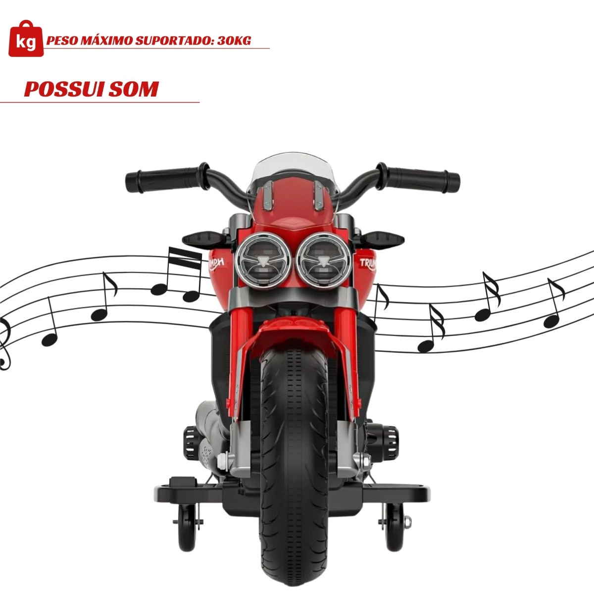 Mini Moto Eletrica 6v Triumph Rocket 3gt Vermelho Importway Mini Moto Eletrica 6v Triumph Rocket 3gt Vermelho Importway