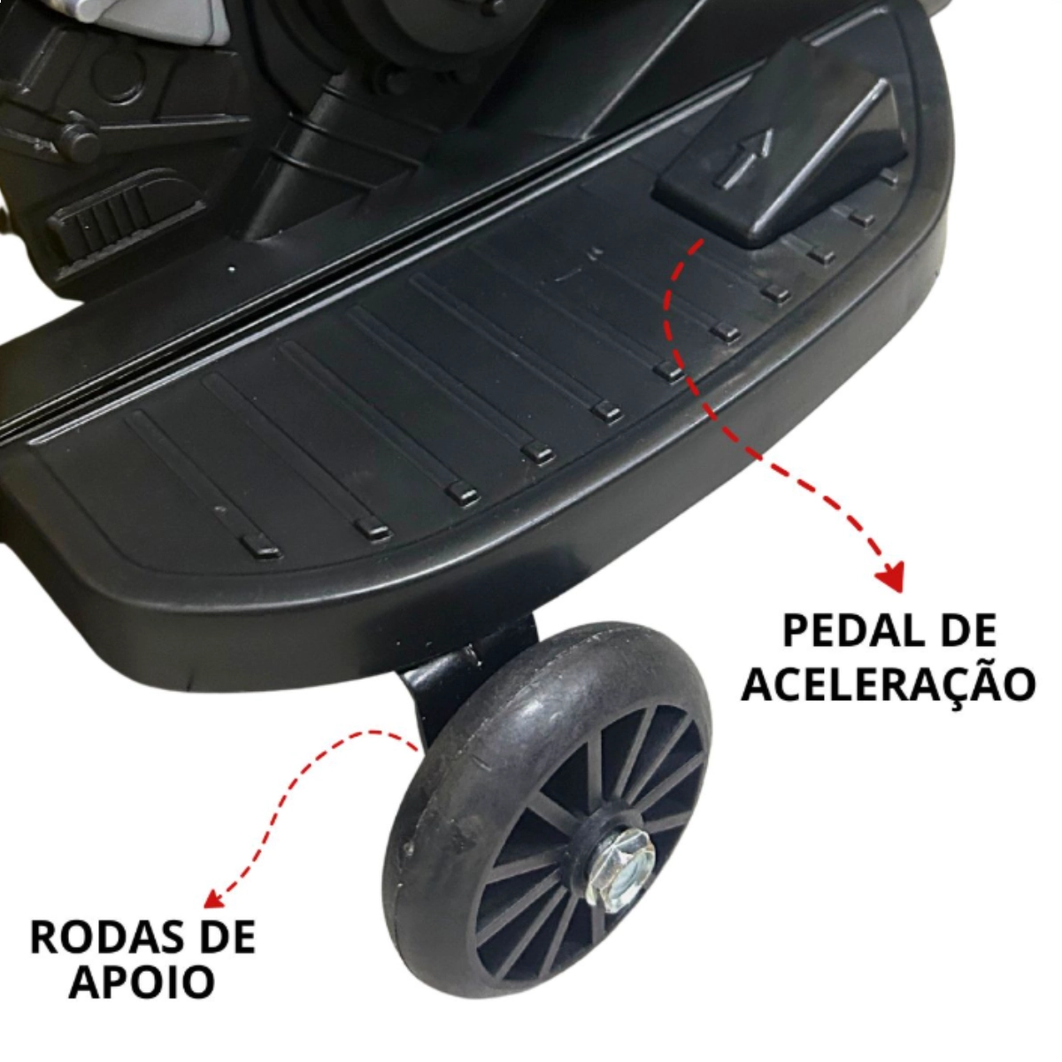 Mini Moto Eletrica 6v Vermelha