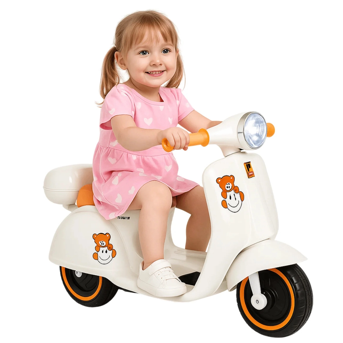 MINI MOTO SCOOTER CUBI JOY INFANTIL 6V BRANCO