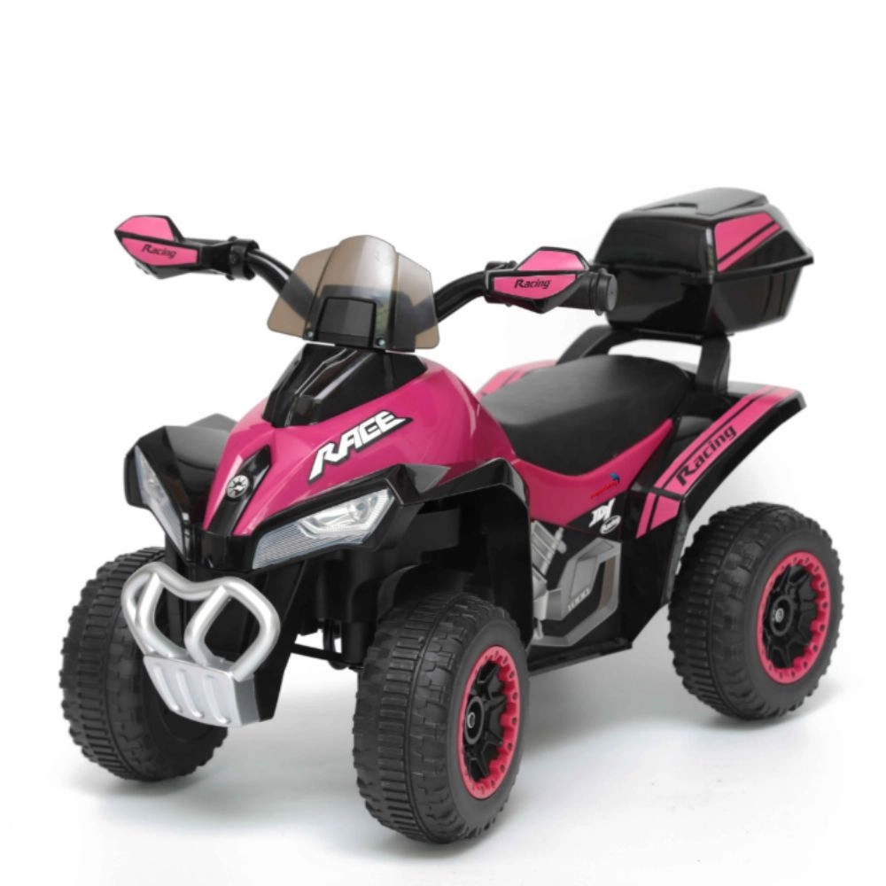 Mini Quadriciclo Moto Elétrica Criança Infantil Bateria 6V Luz Som Bivolt Rosa Brinqway BW129AZ Importway