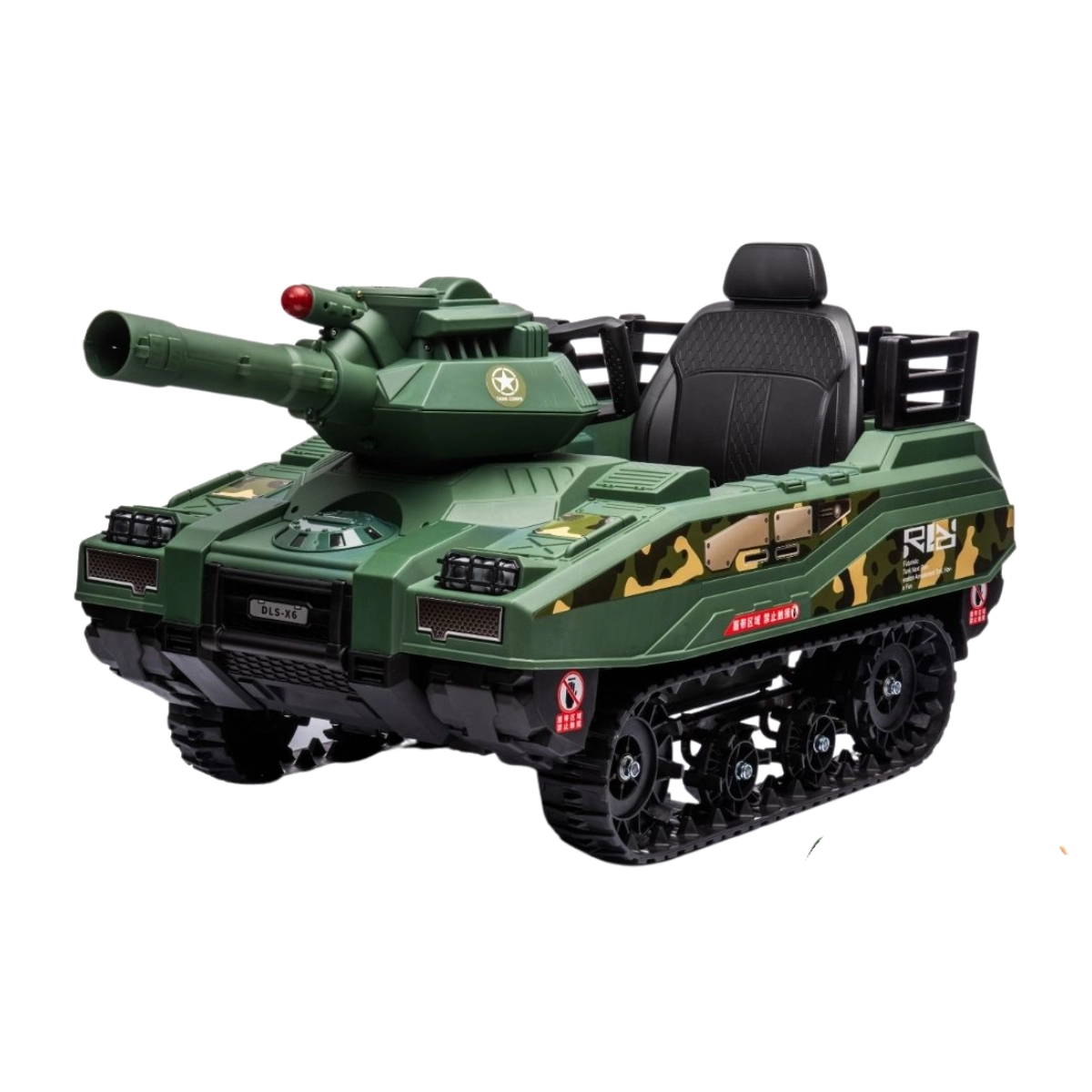 MINI TANQUE ELETRICO INFANTIL CAMUFLADO 12V VERDE IMPORTWAY BW279VD