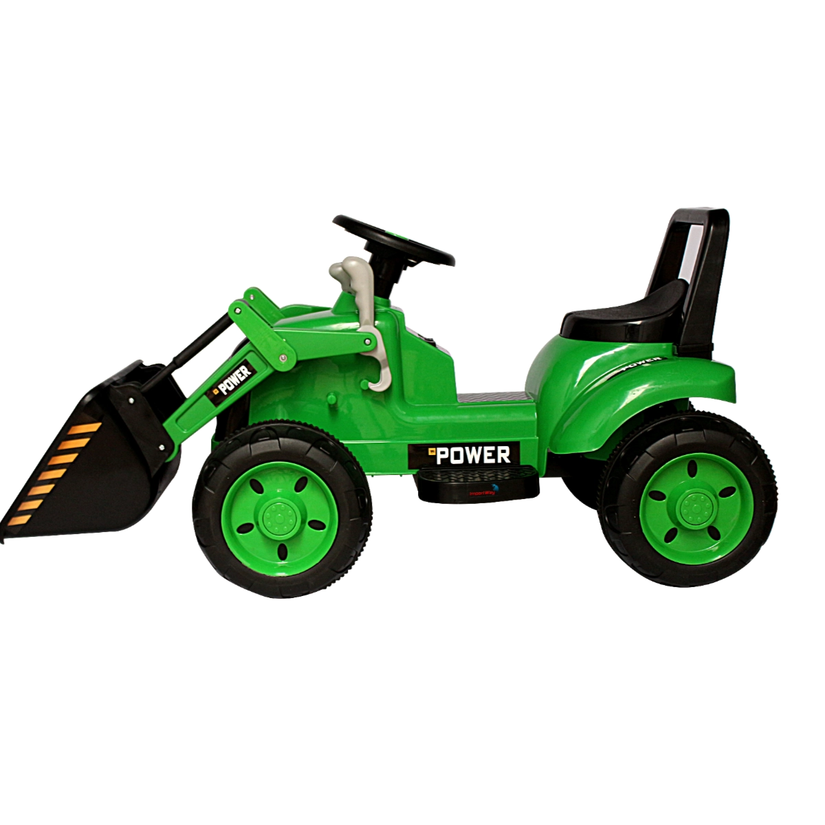 MINI TRATOR ESCAVADEIRA ELÉTRICO INFANTIL 12V VERDE - IMPORTWAY