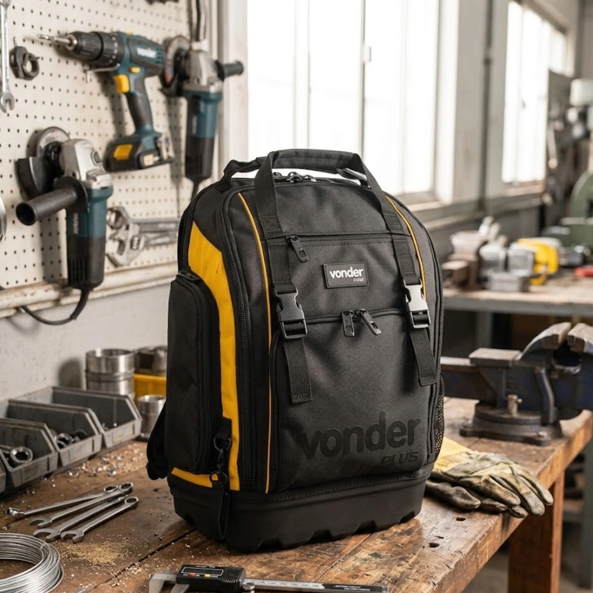 MOCHILA PARA FERRAMENTAS VONDER MOV 800 BASE IMPERMEÁVEL