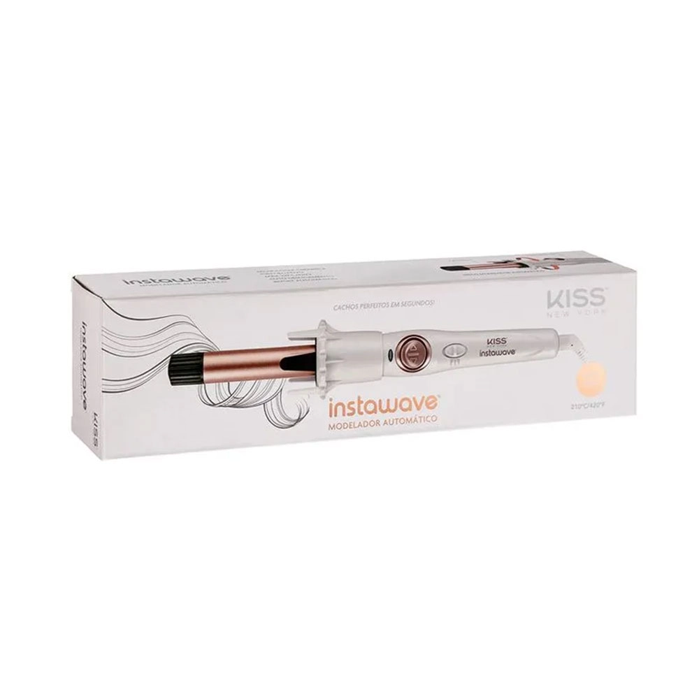 Modelador de Cachos Automáticos Instawave Bivolt Kiss New York Kaci01br