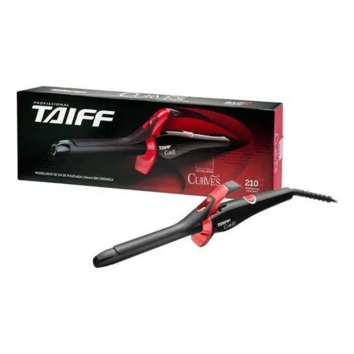 MODELADOR TAIFF CURVES 3/4 AUTOMATIC BIVOLT 19MM VERMELHO MODELADOR TAIFF CURVES 3/4 AUTOMATIC BIVOLT 19MM VERMELHO