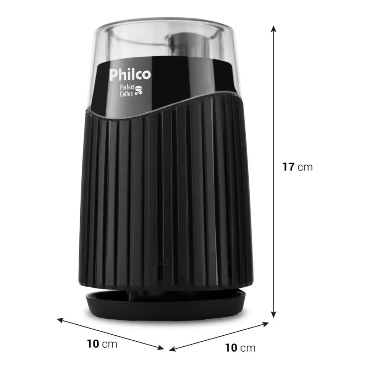 MOEDOR DE CAFE PERFECT COFEE 45G 160W PHILCO 127V PRETO 