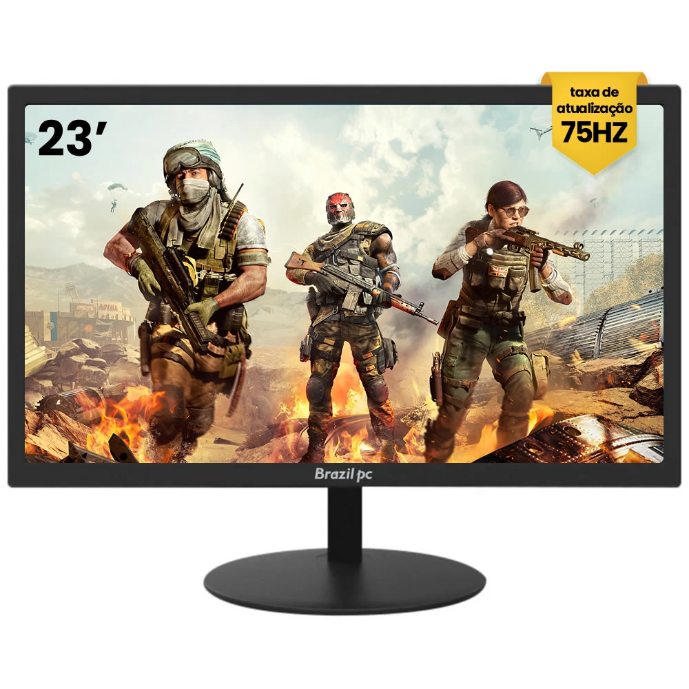 Monitor Brazilpc 23', 75 Hz, Full Hd, Hdmi - 23w-75kfhd