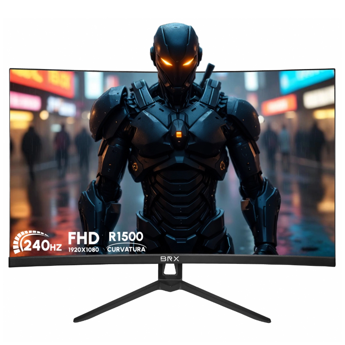 MONITOR GAMER BRX 27 CURVO 240HZ FRAMELESS DP HDMI LED PRETO