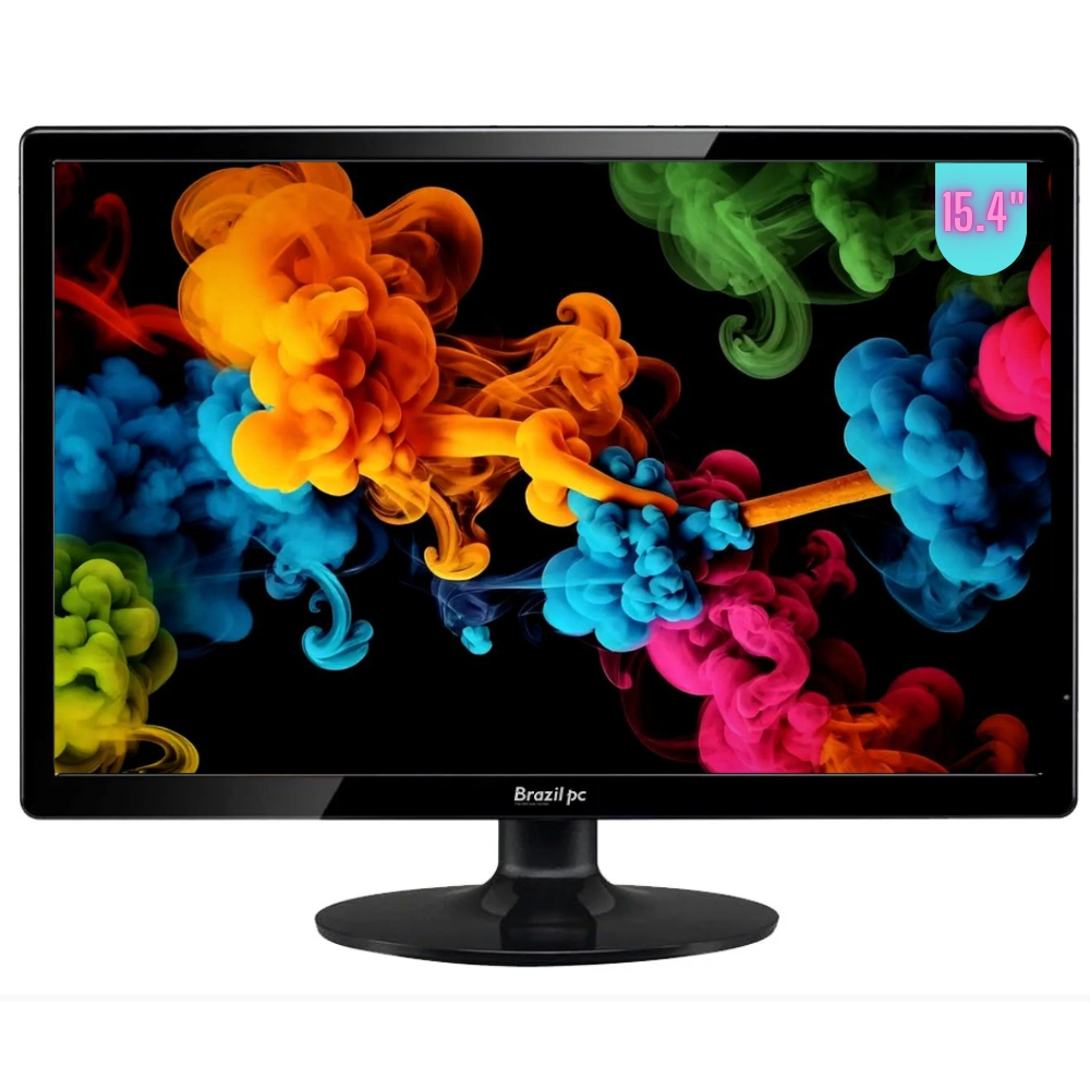 Monitor Led 15.4" Brazilpc 15bpc-kan Preto Widescreen