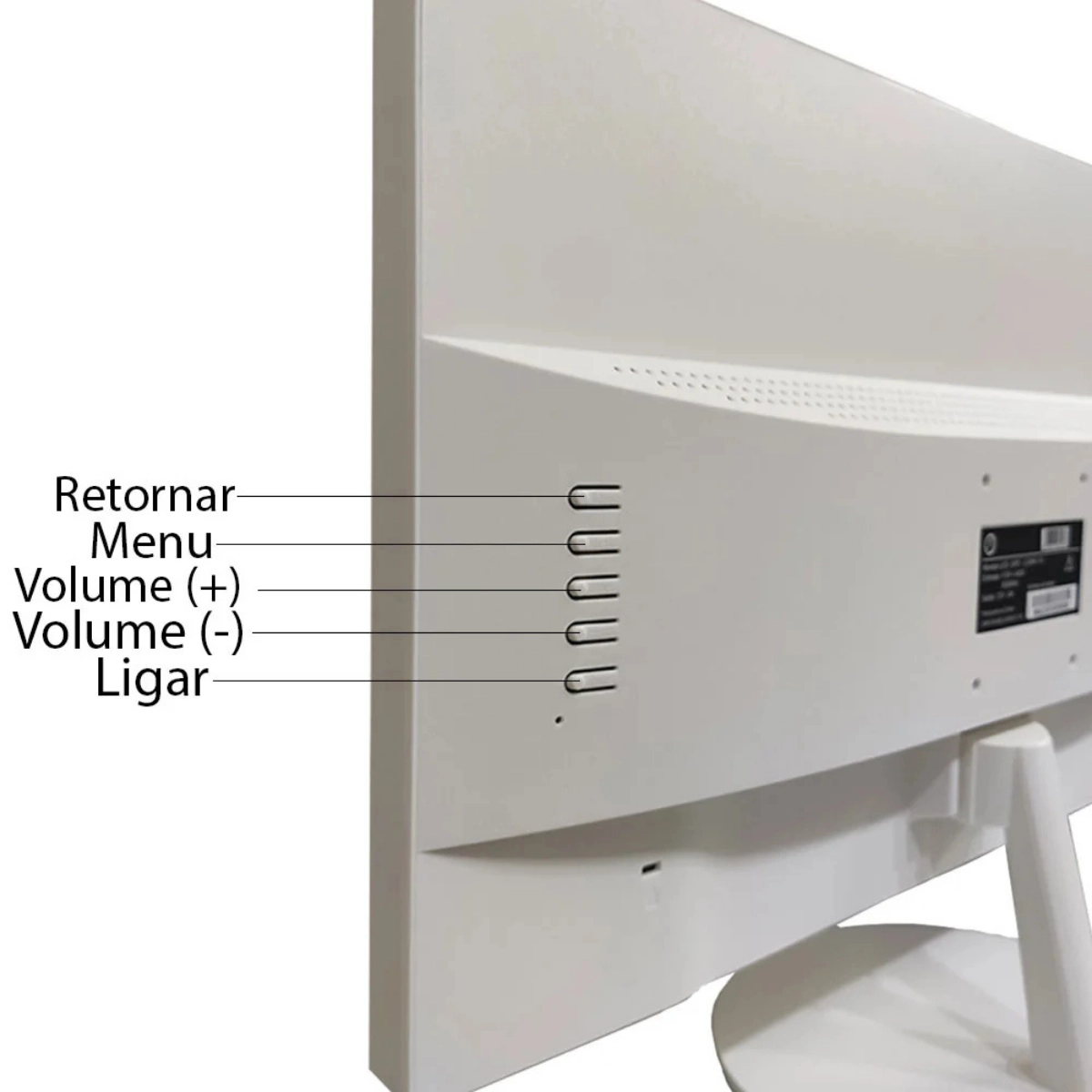 MONITOR LED 21.5 BRAZILPC 22W-75KAN FHD 75HZ BRANCO WIDESCREEN