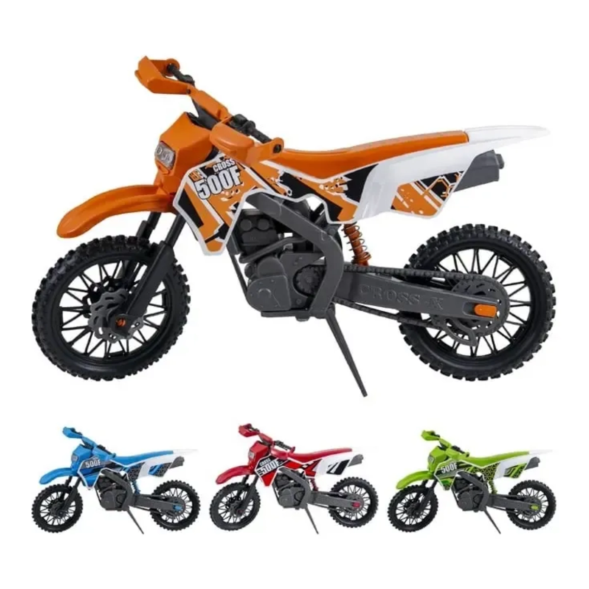 MOTO BRINQUEDO TRILHEIRO INFANTIL GRANDE 36CM CORES SORTIDAS