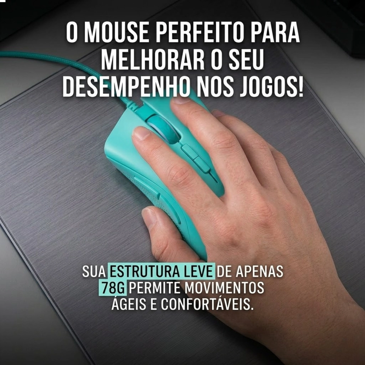 MOUSE GAMER DAZZ MIZARD USB 12000 DPI AZUL 7 BOTOES E CABO DE 1,8M MOUSE GAMER DAZZ MIZARD USB 12000 DPI AZUL 7 BOTOES E CABO DE 1,8M