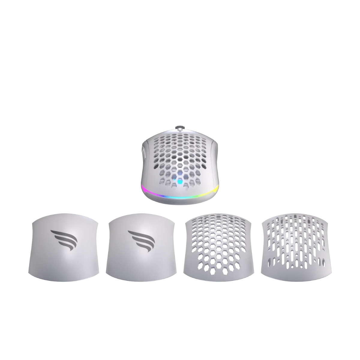 MOUSE GAMER FALLEN PANTERA PRO WIRELESS 26000 DPI ALL WHITE