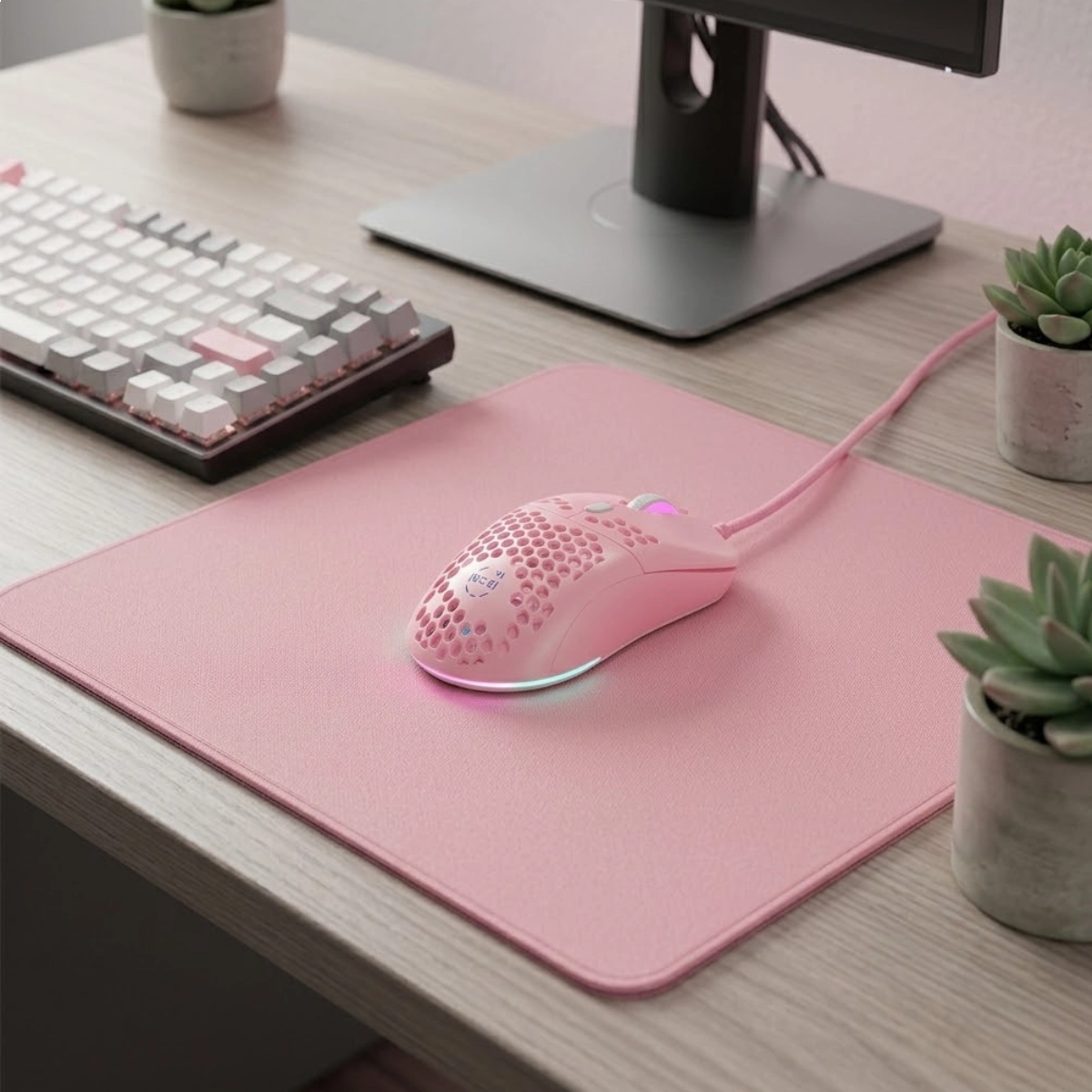 MOUSE GAMER SKADI COM 12000 DPI USB 2.0 1,5M DE CABO DAZZ ROSA