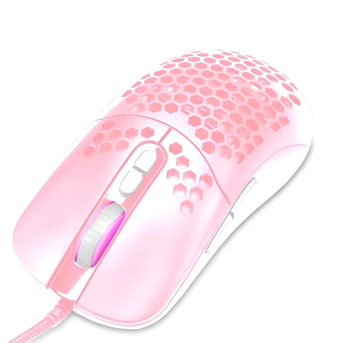 MOUSE GAMER SKADI COM 12000 DPI USB 2.0 1,5M DE CABO DAZZ ROSA