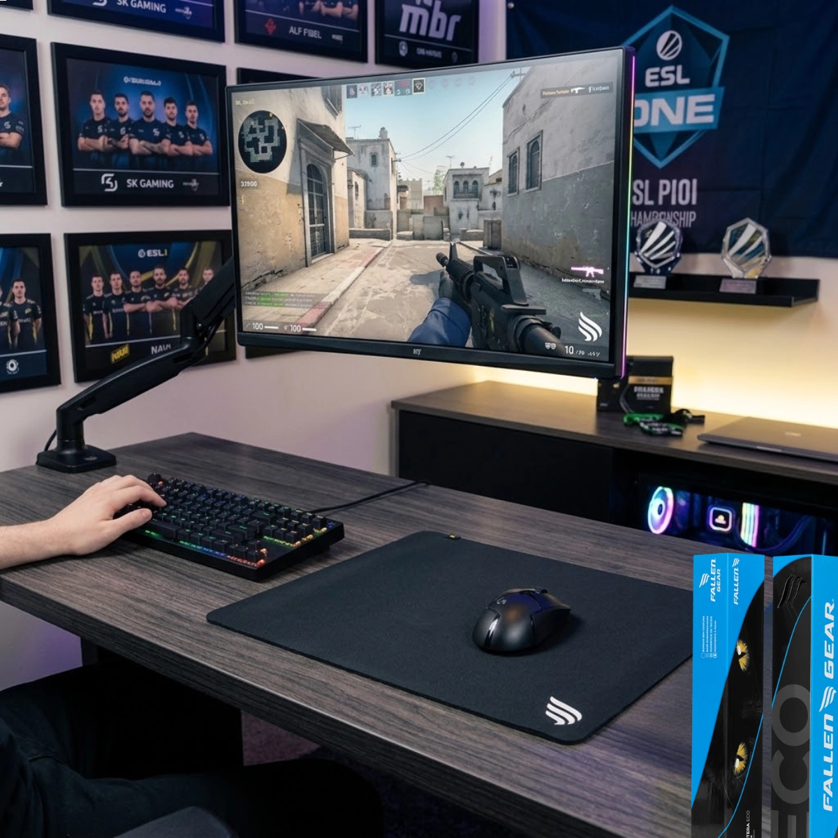 MOUSE PAD GAMER PRETO FALLEN SUPER ECO PANTERA SPEED++ PRO 45X40 MOUSE PAD GAMER PRETO FALLEN SUPER ECO PANTERA SPEED++ PRO 45X40