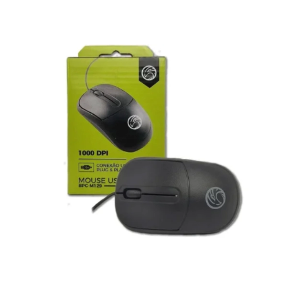 Mouse Usb Optico 1000 Dpi Bpc M129
