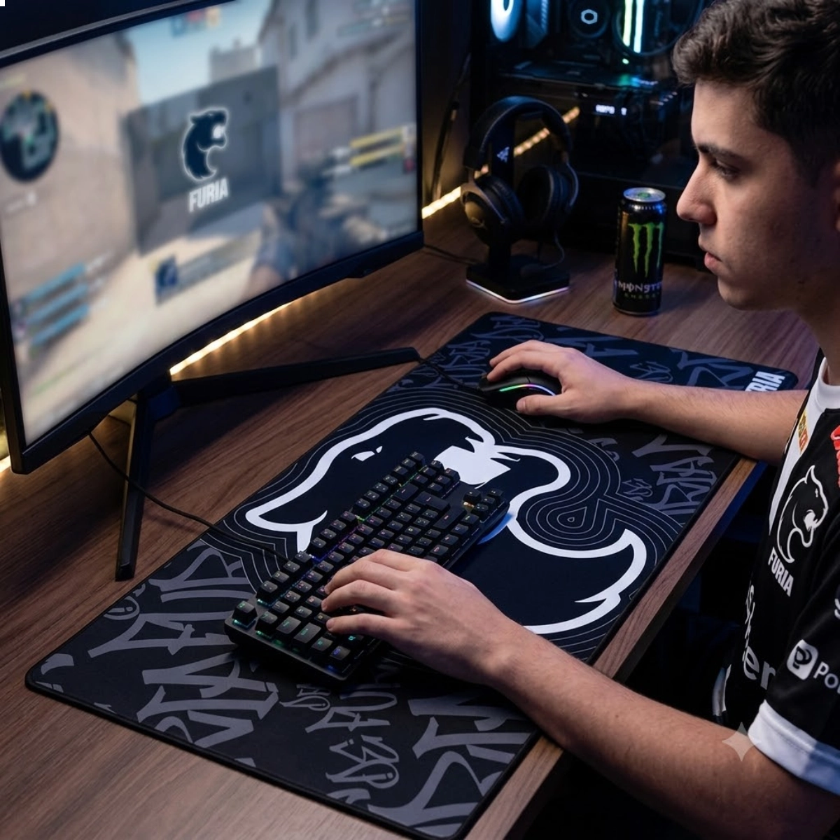 MOUSEPAD GAMER FALLEN PANTERA PRO FURIA GRANDE 90X40CM MOUSEPAD GAMER FALLEN PANTERA PRO FURIA GRANDE 90X40CM