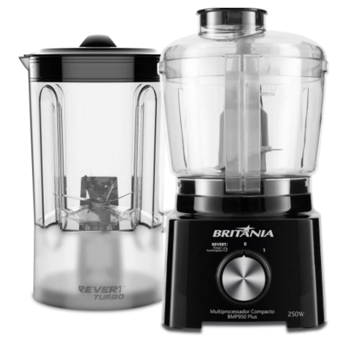 MULTIPROCESSADOR COMPACTO 2 EM 1 PLUS 127V - BRITÂNIA