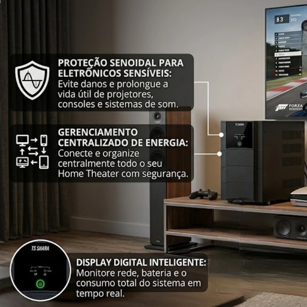 NOBREAK PROFISSIONAL 3200VA UNIVERSAL BIVOLT TS SHARA SENOIDAL PARA SERVIDOR NOBREAK PROFISSIONAL 3200VA UNIVERSAL BIVOLT TS SHARA SENOIDAL PARA SERVIDOR