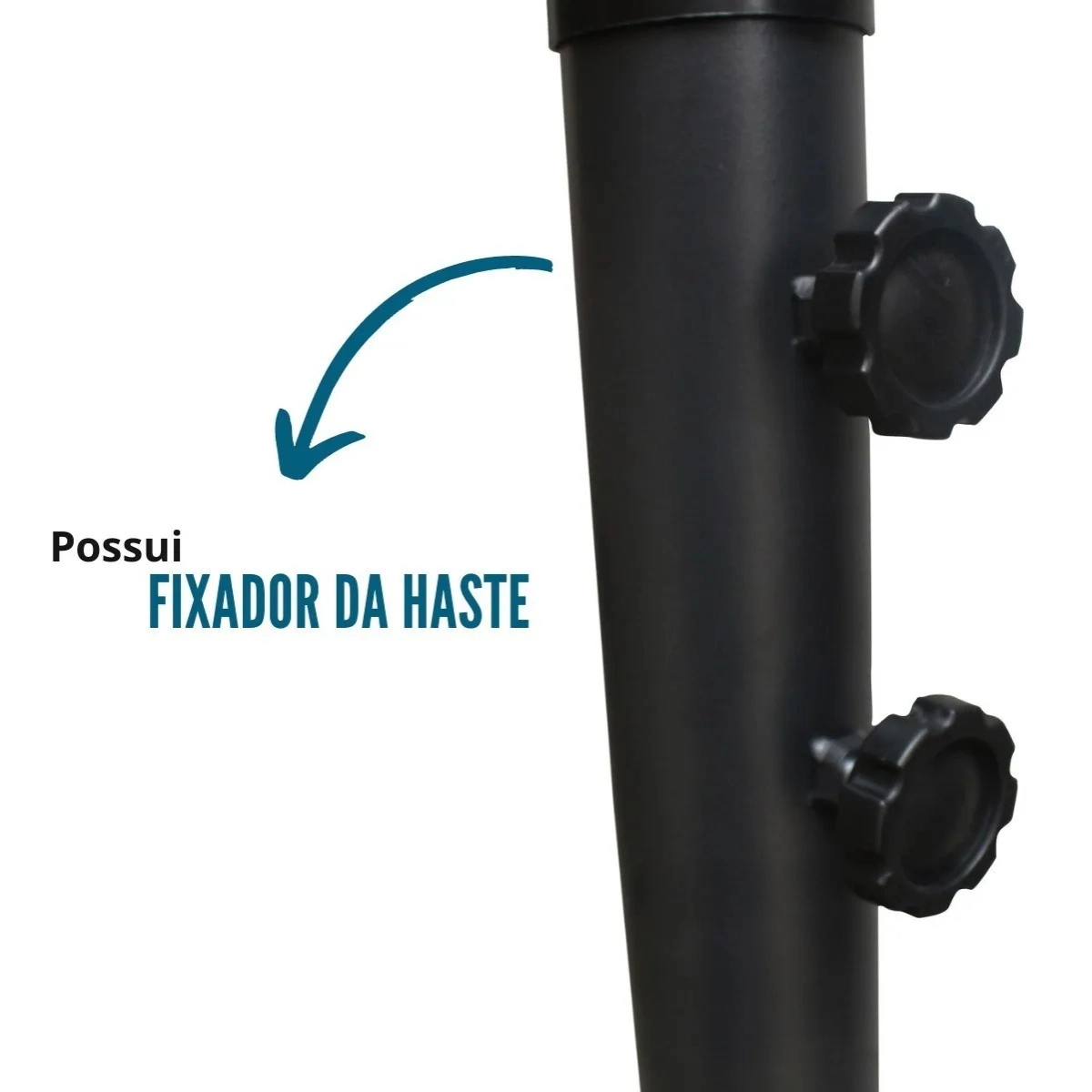 OMBRELONE LATERAL SUSPENSO 3,0M EM ALUMÍNIO AZUL IMPORTWAY