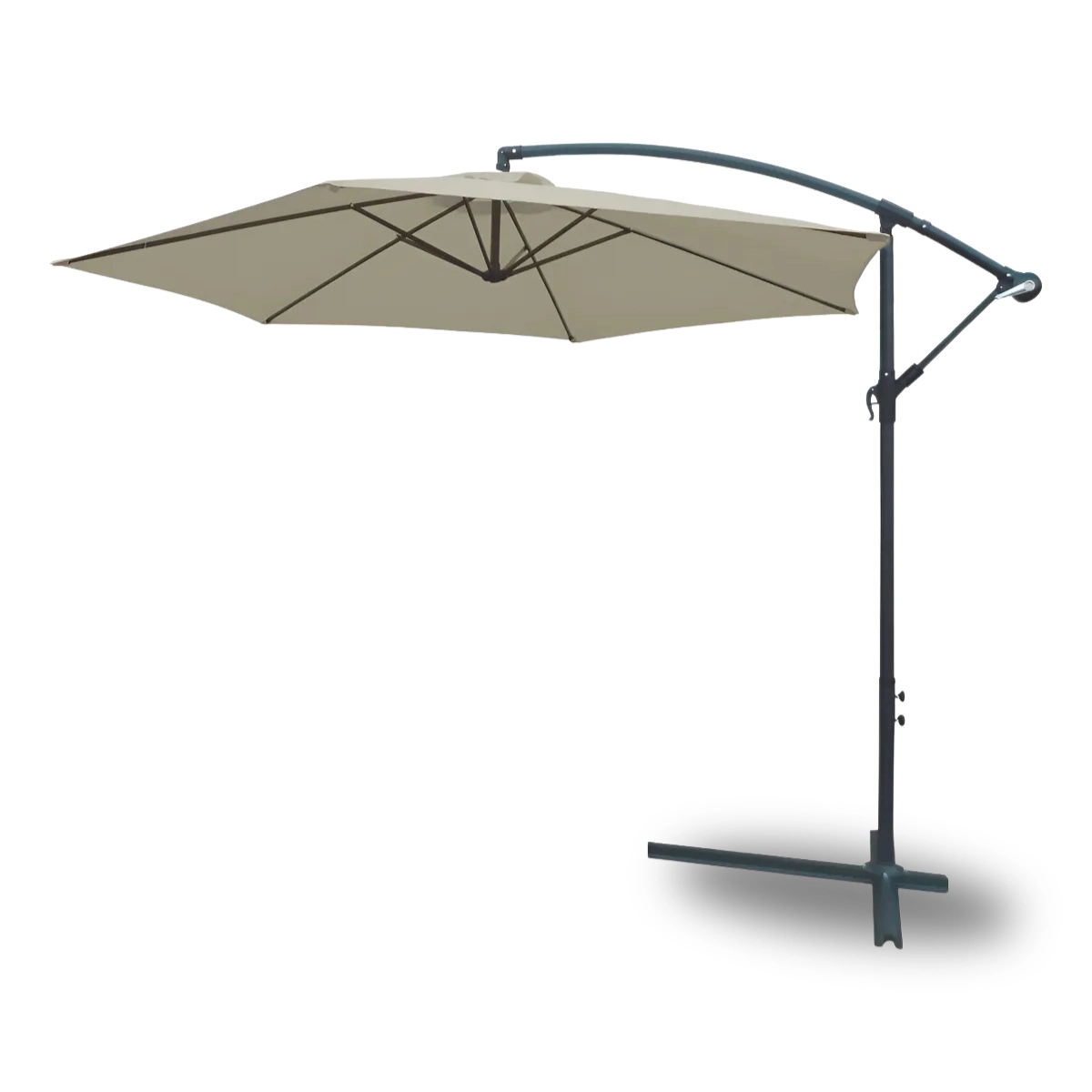 OMBRELONE LATERAL SUSPENSO 3,0M EM ALUMÍNIO BRANCO IMPORTWAY