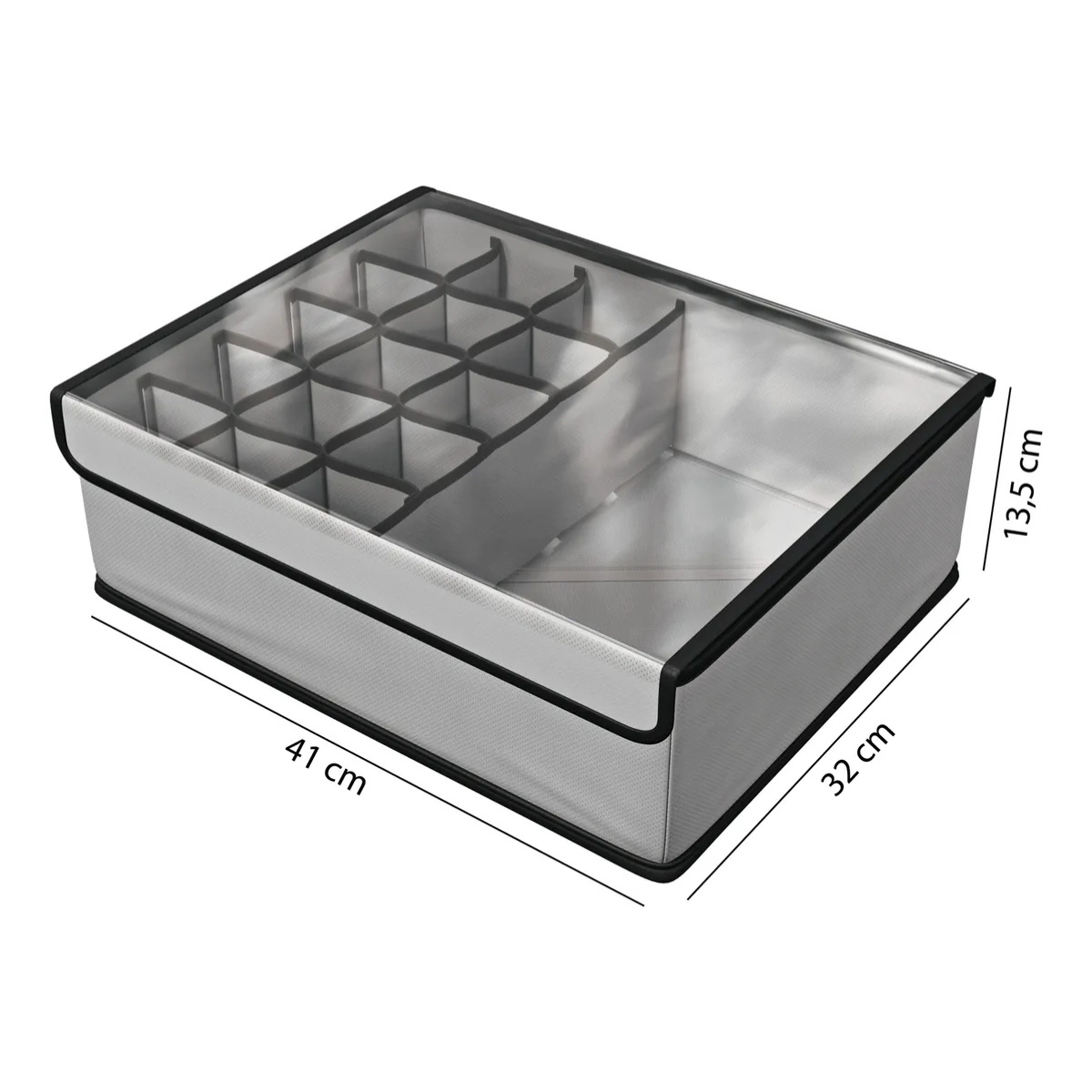 ORGANIZADOR DE ROUPAS MULTIUSO EURO HOME 2 EM 1 CINZA