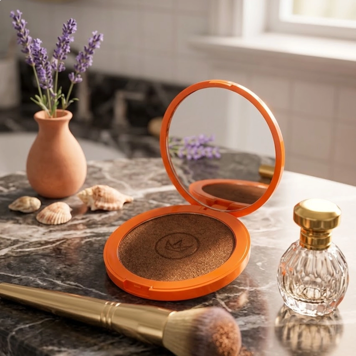 PÓ COMPACTO FACIAL TROPICAL MARI MARIA TAN BRONZER MESTIQUE MM1004-1 PÓ COMPACTO FACIAL TROPICAL MARI MARIA TAN BRONZER MESTIQUE MM1004-1