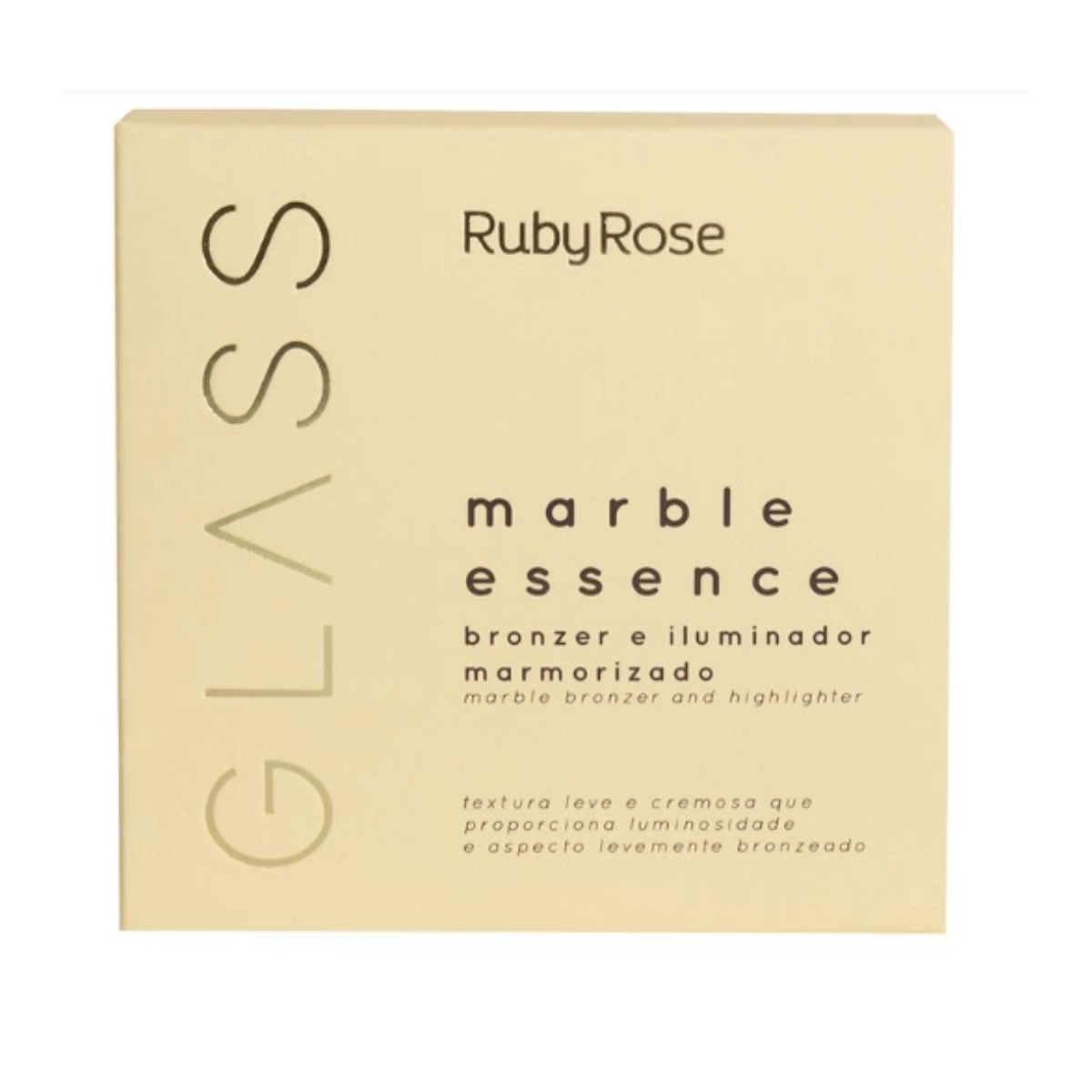 PÓ FINALIZADOR BRONZER E ILUMINADOR MARMORIZADO GLASS HBF16052