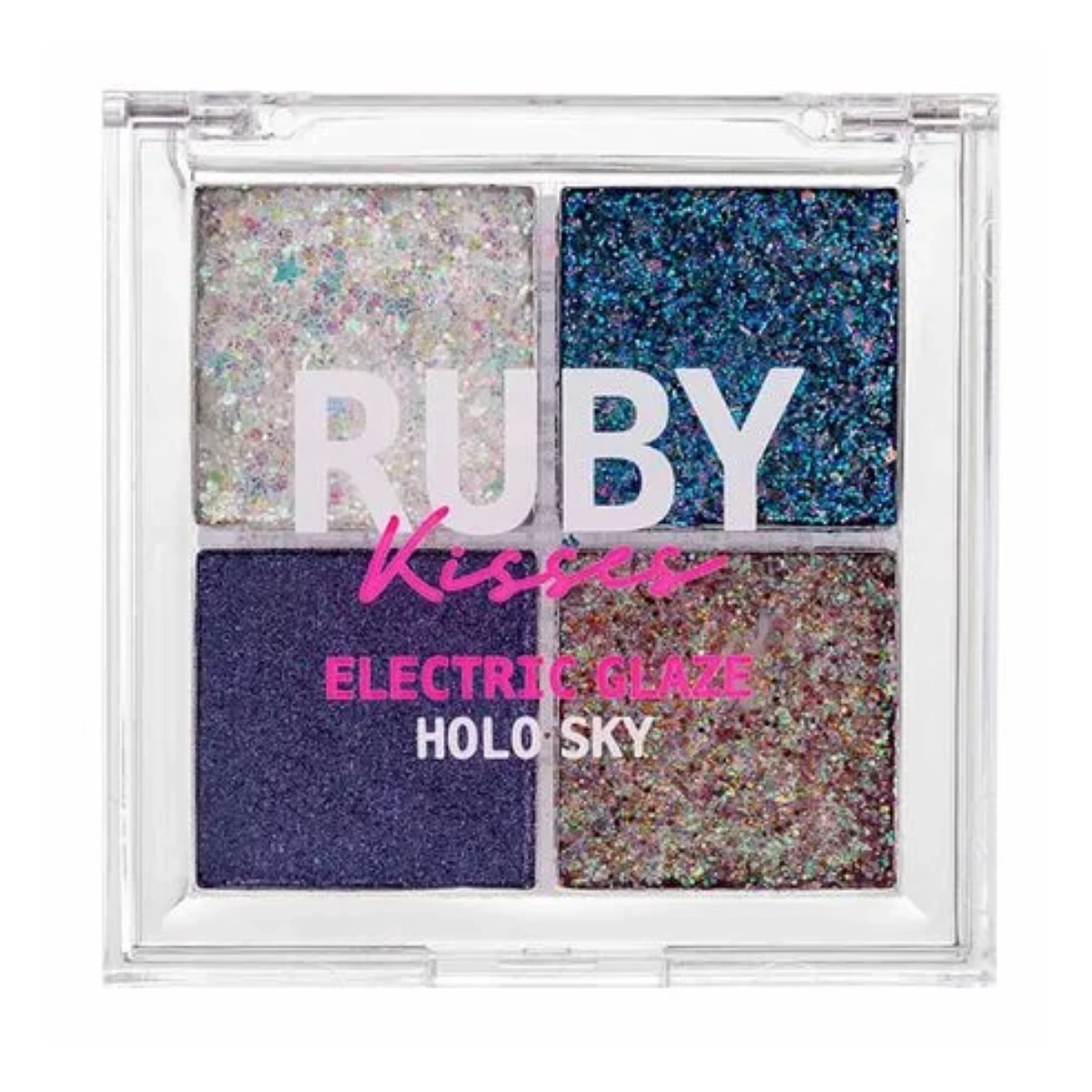 PALETA DE SOMBRAS EYESHADOW GLITTER HOLO SKY RUBY KISSES