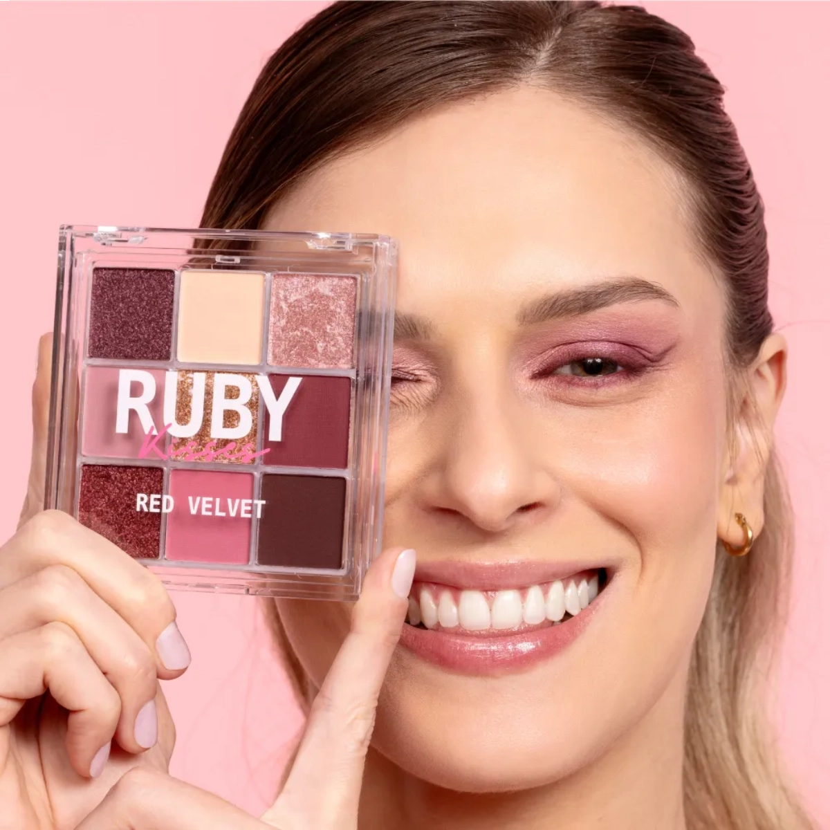 PALETA DE SOMBRAS SWEETS COLLECTION RK 9 CORES RED VELVET