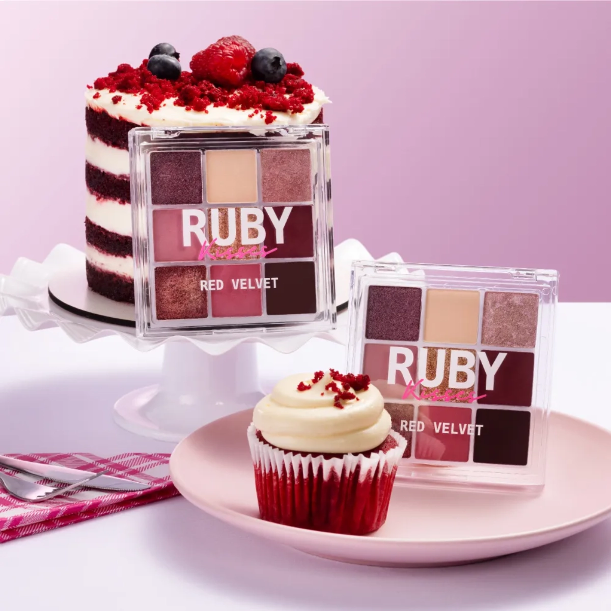 PALETA DE SOMBRAS SWEETS COLLECTION RK 9 CORES RED VELVET