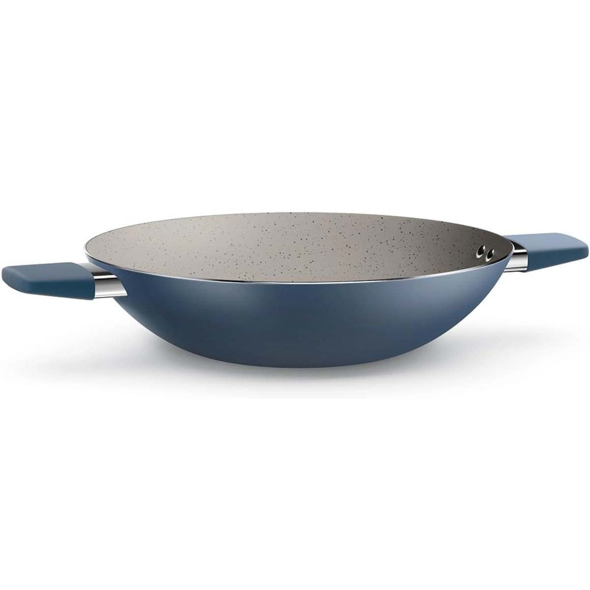 PANELA ANTIADERENTE COM ALÇAS WOK INTENSE 32CM EURO HOME AZUL 