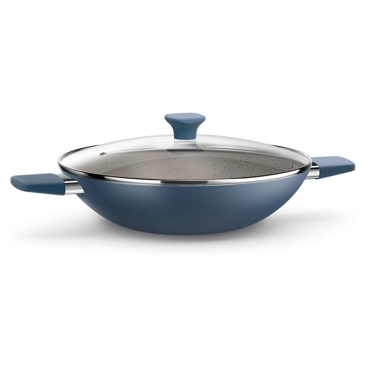 PANELA ANTIADERENTE COM ALÇAS WOK INTENSE 32CM EURO HOME AZUL 