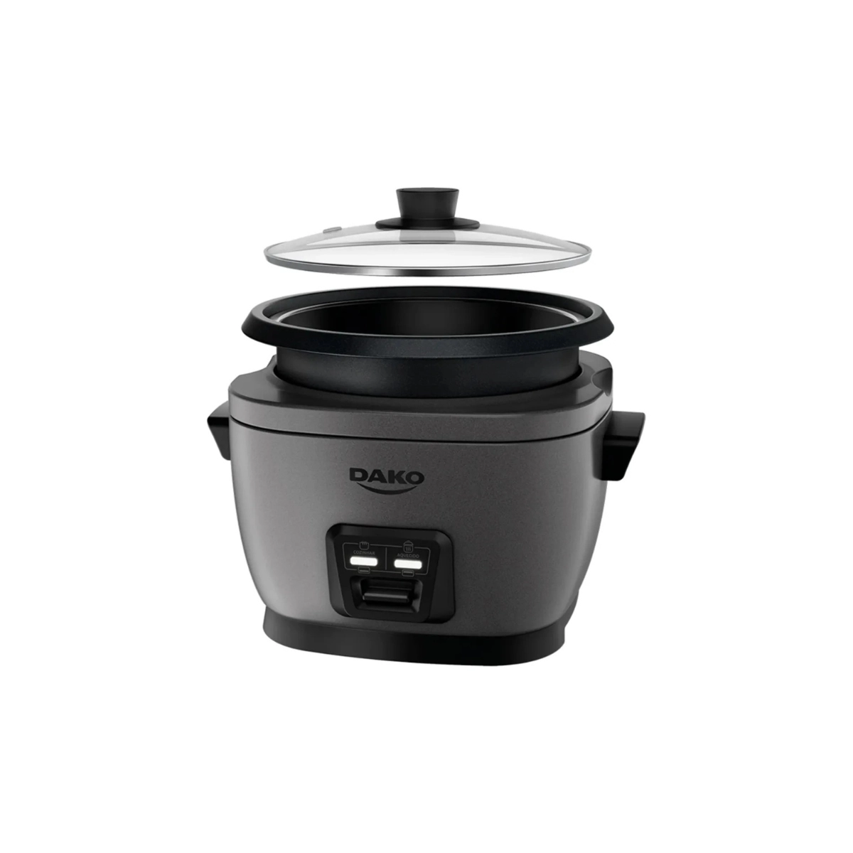 PANELA DE ARROZ ELÉTRICA 4L DAKO 110V CINZA ESCURO 127V 60HZ