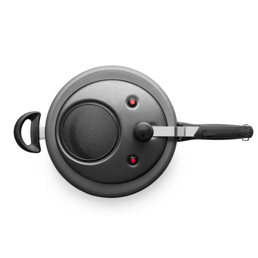 Panela De Pressão Antiaderente Cor Grafite Com Visor 6,0L MTA Panela De Pressão Antiaderente Cor Grafite Com Visor 6,0L MTA